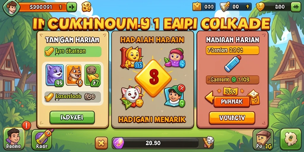 Tampilan awal permainan yang menarik.