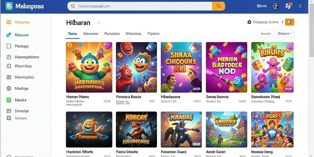 Tampilan homepage yang menarik dan informatif.