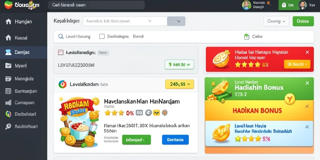Tampilan utama aplikasi dengan desain yang menarik.